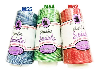 Maxi-Lock® Swirl Cone Thread - TEXT 27 Thread 3000 Yds 18 Colors Stock • $9.95