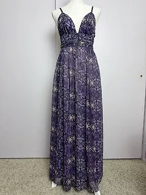 Moda International Boho Purple Dress Small Summer Dress S • $15