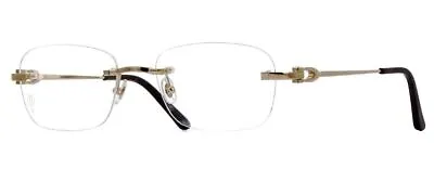 $1166.90 • Buy NEW Cartier CT0290O-003 Gold Gold C Decor Eyeglasses