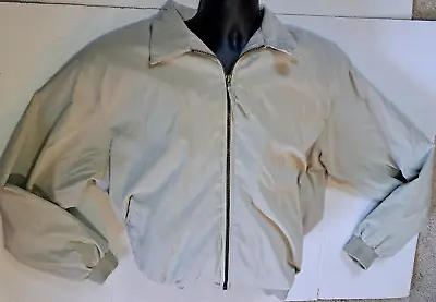Weatherproof Jacket Mens Large Beige Micro Suede Full Zip • $17.99