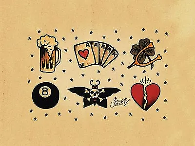 Sailor Jerry Tattoo Vintage SJT13 Poster Art Print A3 A4 BUY 2 GET 1 FREE • £4.29