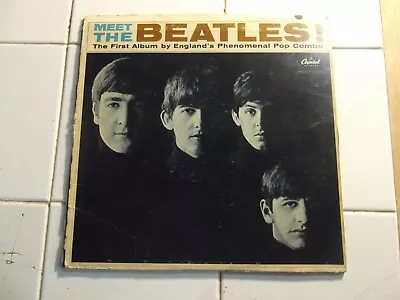 The Beatles - Meet The Beatles! 1964 LP Capitol T 2047 Mono VG VINYL • $24.99