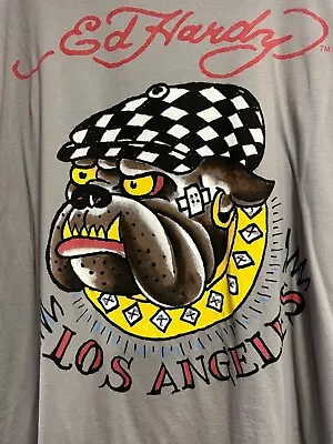 Big Mens - Ed Hardy W/ Logo And Bull Dog Face - 2 Sizes & Colors • $29.50