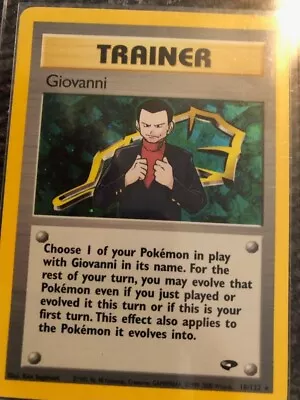 1x Giovanni - 18/132 - Holo Rare - Unlimited Edition Lightly Played Pokemon G1 - • $21.68