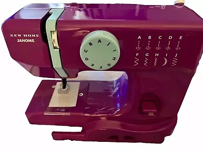 Janome Mini Basic Sewing Machine Model 525B Thunder Purple New Sew Pedal Thread • $69.99