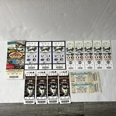 Florida State College Football/Baseball/Bowl Games 15 Ticket Stubs 2009-2013 • $8.79