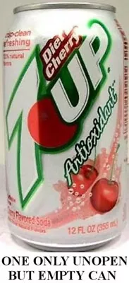 Seven Up 7 Up Antioxidant Diet Cherry USA 2011 UNOPEN EMPTY 12oz 355ml American • £6.18