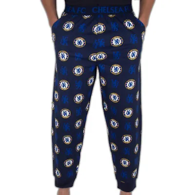 Chelsea FC Mens Lounge Pants Pyjama Bottoms OFFICIAL Football Gift • £9.99