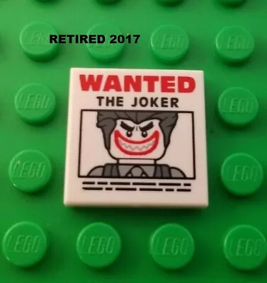LEGO Tile Wanted Poster Joker Minifigure Batman Super Villian Clown DC Bad Guy • $11.70