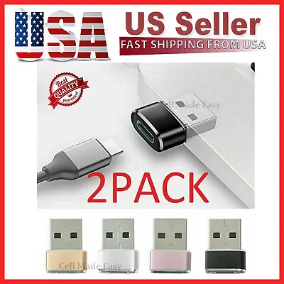 $1.98 • Buy 2 PACK USB C 3.1 Type C Female To USB 3.0 Type A Male Port Converter Adapter