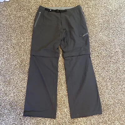 Mont Bell Men's Belted Nylon  Convertible Hiking Pants Shorts US Medium • $0.99