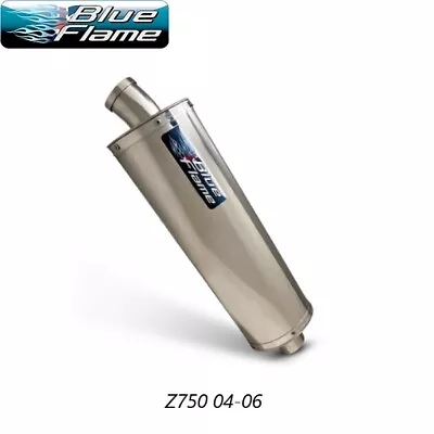 Z750 Exhaust 2004-2006- Kawasaki- Blueflame Stainless Steel Single Port • $264.44