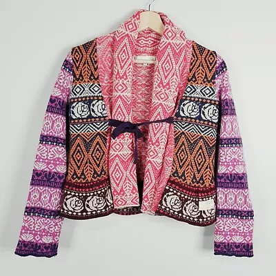 ODD MOLLY Womens Size 1 Or S / 10 Lamsbwool / Nylon Knit Cardigan - Jacket • $150