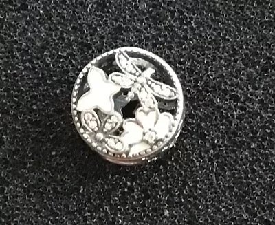 Genuine Pandora Silver Openworks Sparkly Flower Clear CZ Charm S925 ALE • £5