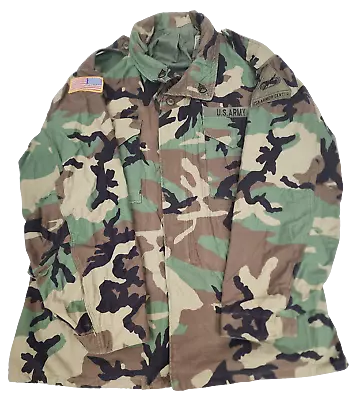 Used US GI Woodland Camo M-65 Field Jacket  *mocinc.1982* • $29.99