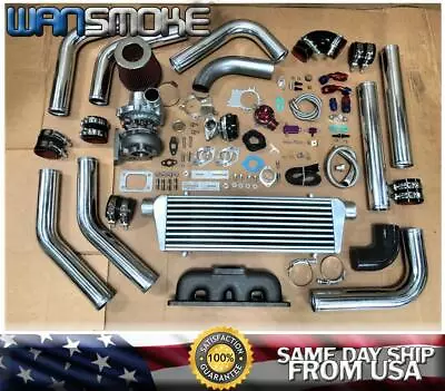 92-01 Honda Prelude H22A1 H22A4 H22A5 T3T4 .63 Turbo Kit Manifold Intercooler CH • $692.50