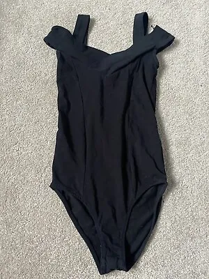 Miss Selfridge Black Bodysuit With Sweetheart Straps Size 4 Petite • £1