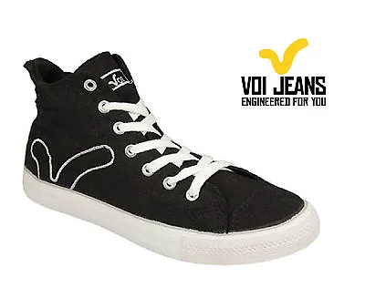 £13.99 • Buy Voi Womens Canvas Pumps, Voi Girls Trainer Boots - Black - Size 3-8
