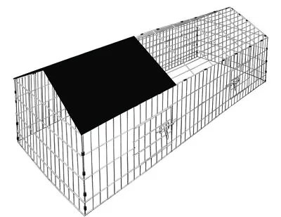 £37.99 • Buy Metal Outdoor Chicken Rabbit Pet Small Animal Cage Crate Run Playpen Enclosure 
