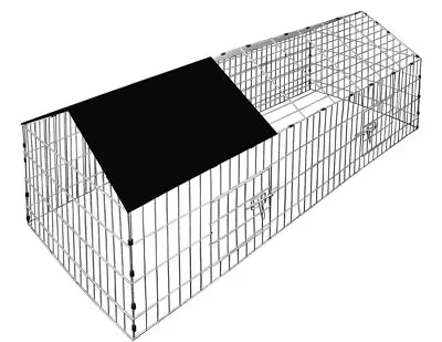 Metal Outdoor Chicken Rabbit Pet Small Animal Cage Crate Run Playpen Enclosure  • £37.99