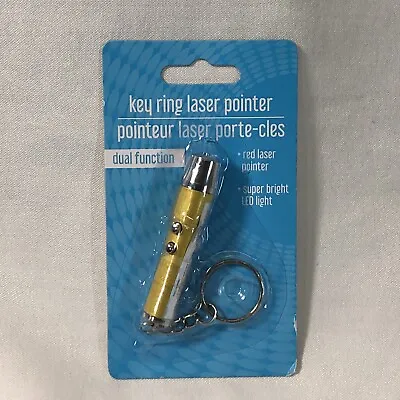 £3.55 • Buy Key Ring Laser Pointer Red Led Power Point Flashlight Cat Dog Pet Toy Gold