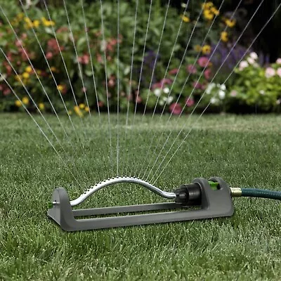 Oscillating Sprinkler With 18 Hole Brass Nozzles Water Sprinkler For Lawn Cover • $17.99