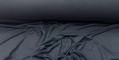 Cotton Jersey Fabric Soft Dressmaking Stretch Material 60” Wide (black) • £3.99