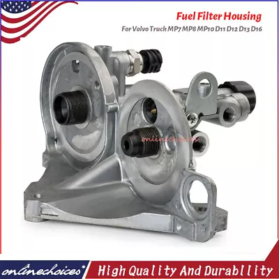 Fuel Filter Housing For Volvo Truck MP7 MP8 MP10 D11 D12 D13 D16 Engine 21023287 • $62.99