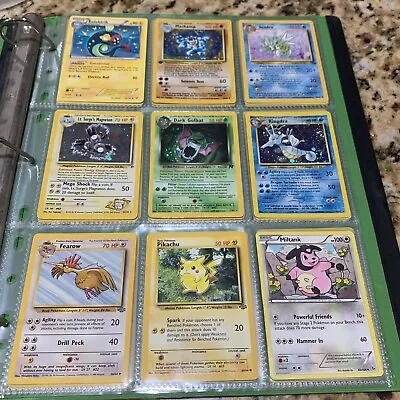 Binder Page Collection Lot HOLOS! Pokemon Cards 🔥 Mixed WOTC XY SM Vintage • $64.99