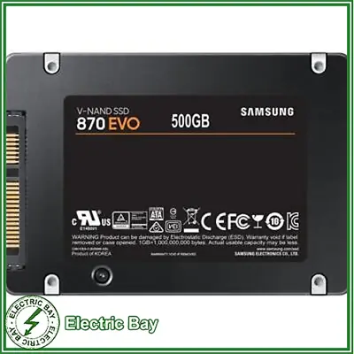 $88 • Buy Samsung 870 EVO 500GB SSD 2.5  Solid State Drive Laptop PC MAC MZ-77E500BW