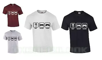 Eat Sleep Game T Shirt Gamer Repeat Cycle Lifestyle Games Console Present Gift • £6.99