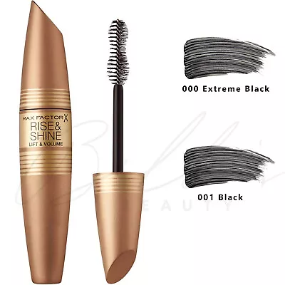 MAX FACTOR Rise & Shine Lift & Volumising Liquid Eye Mascara 12ml *CHOOSE SHADE* • $15.99