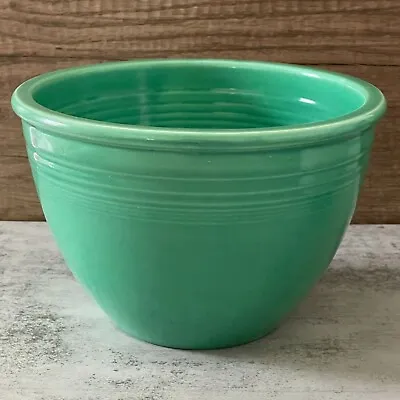 Fiestaware Light Green Vintage Mixing Bowl #4 With Interior Rings 1930s RARE • $150