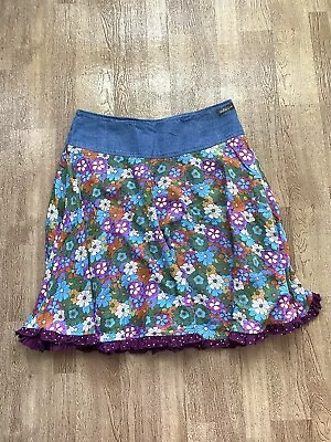 Matilda Jane Paint By Numbers Hazel Floral Ruffle Groovy Flowers Skirt Size S • $19.99