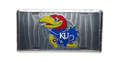 Ku Kansas Jayhawks 3d Embossed Metal Car Novelty License Plate Auto Tag • $12.98