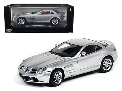 Mercedes McLaren SLR Silver With Red Interior 1/12 Diecast Model Car By Motorma • $114.70