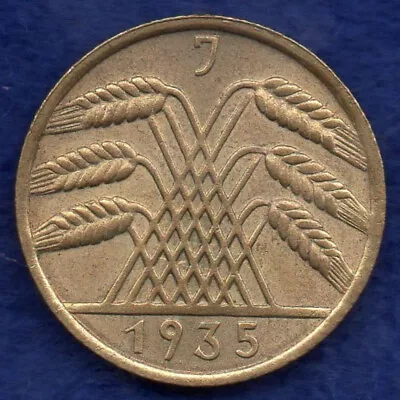 Germany 1935j 10 Reichspfennig Excellent Grade (Ref. F0075) • £10