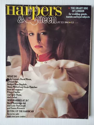 1981 UK Harpers & Queen Magazine Suzy Amis Bryan Ferry Ian Fleming Boy George • $29.99