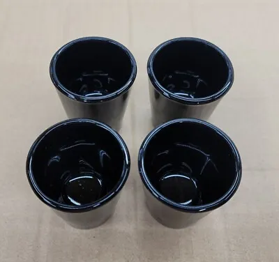 Shot Glass Black Libbey Shot Glasses Set Of 4 New Tequila Vodka Whiskey A3 • $15.37