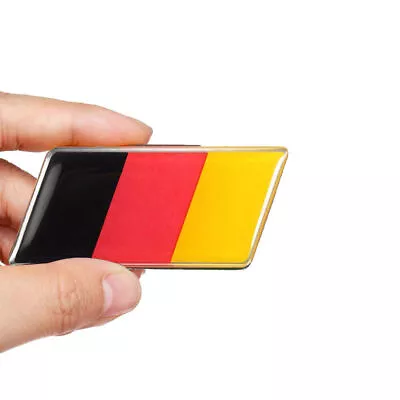 Aluminum Germany German Flag Badge Emblem Sticker Car Front Grille Bumper Decal • $6.47