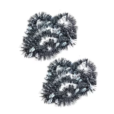  4 Pcs Halloween Party Supplies Mardi Gras Tinsel Garland Spider • £11.49