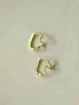 9ct Solid Gold Freestyle Huggie Hoops  Earrings Handmade - Everyday Fine  • £85