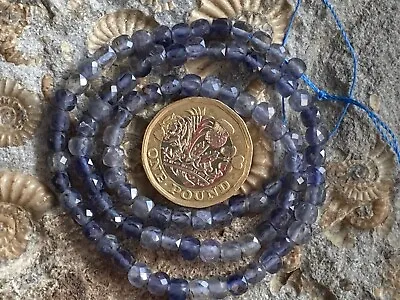 Iolite* - Semi Precious Gemstone Beads - 39cm Strand - Jewellery Making • £22.25