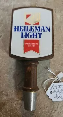 Vintage Wooden Heileman Light Beer Tap Handle 1970s • $12.95