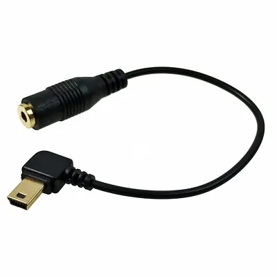 3.5mm Female To Mini USB Male Microphone Adapter Audio Transfer Cable Gopro 3 4 • $8.76