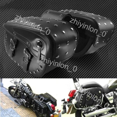 $125.87 • Buy Motorcycle Side Saddle Bags For Yamaha V-Star 650 1100 1300 Classic Stryker New