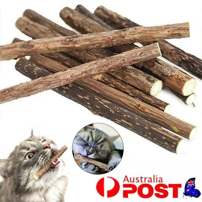 5/10/20PCS Cat Chew Sticks Snack Matatabi Catnip Silvervine Dental Molar Clean • $11.26