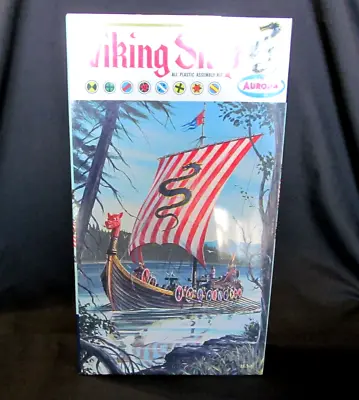 Aurora Viking Ship ~ Vintage 1962 Model ~ Mint In Factory Sealed Wrapper • $75