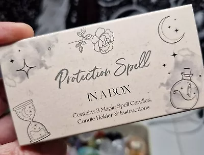 Magic Protection Spell In A Box Gift Set Manifestation Witchy Candles  • £4