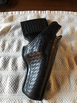 Vintage Bianchi “99t” Black Leather Holster  4” Med Rev. • $19.99